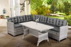 Polyrattan Ecklounge Lissabon Grau/Anthrazit Inkl. Kissen -GartenMeister Verkäufe 015160321fda322aa591c072c9261436 de 994645d 13 3