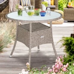 Polyrattan Tisch Creme Ø80cm -GartenMeister Verkäufe 018439a4ae8ccb44aa677aa23c8b812e de 108000d 6 1 1