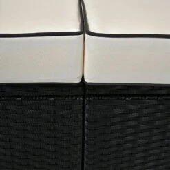 Polyrattan-Bank Schwarz/Creme 210x70x70cm + Sonnendach -GartenMeister Verkäufe 030e5d08a21ee9641f27559968cf0cae de 991028d 5 1