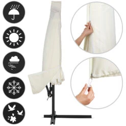 Ampelschirm Beige Alu Ø330cm Inkl. Sonnenschirmhülle 14 Ampelschirm Beige Alu Ø330cm Inkl. Sonnenschirmhülle -GartenMeister Verkäufe 0573339dbd324bd56f02d2b405b7e232 03 996230 on fs m web low de 1