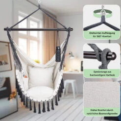 Hängesessel Creme 170x100x150cm -GartenMeister Verkäufe 05fe61d974653b1c3bd489c952dfaec5 666