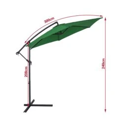 Ampelschirm Grün Alu Ø300cm Inkl. Abdeckung -GartenMeister Verkäufe 06c31369856ae90c705891a3ef42150e de 102500d 10 1
