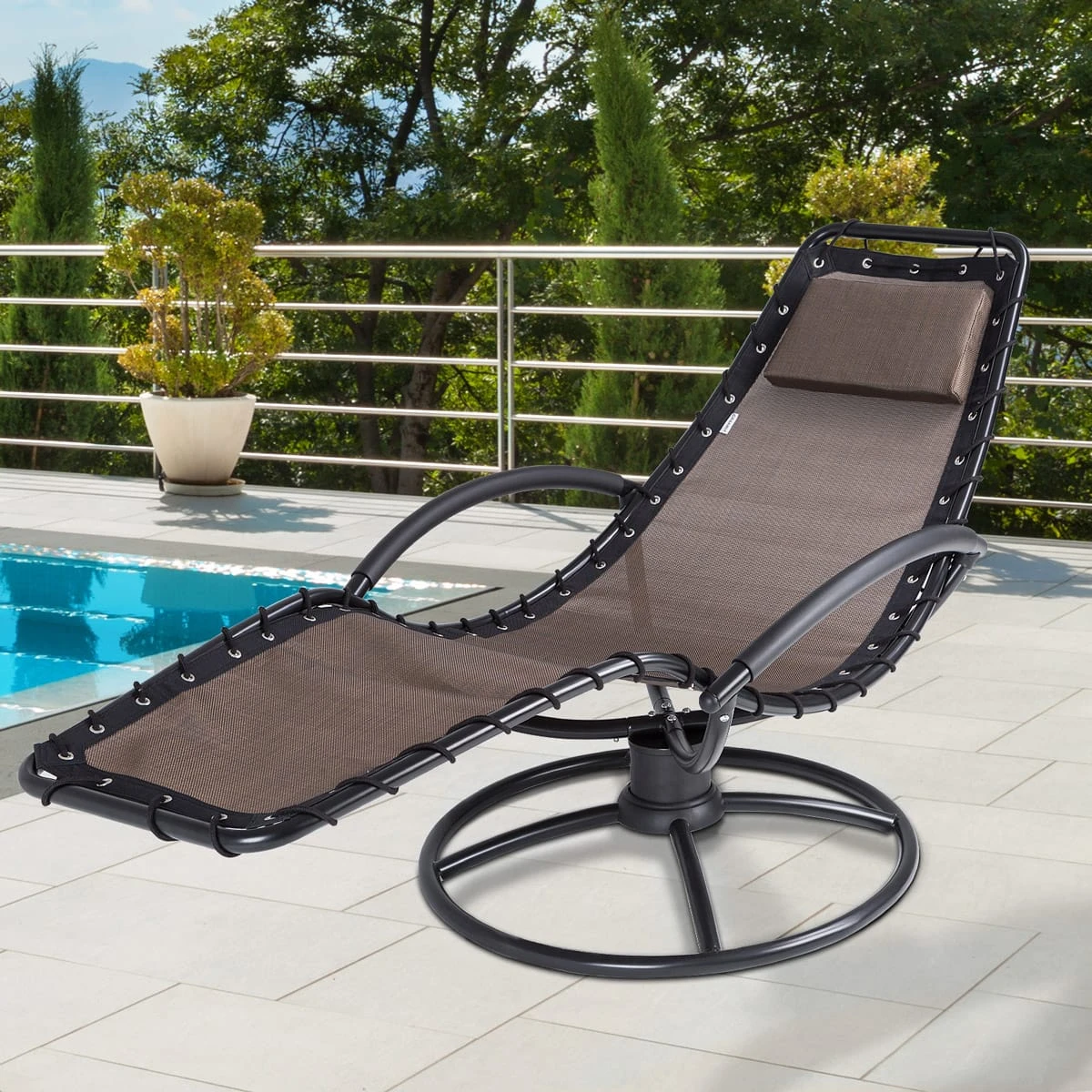 Relaxliege Eve Mokka Mit Schaukelfunktion 3 Relaxliege Eve Mokka Mit Schaukelfunktion – Bild 3