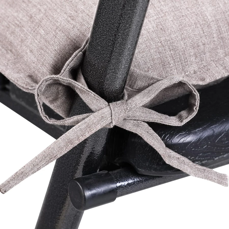 Sitzkissen 4er-Set Creme Meliert 40x40x8cm 4 Sitzkissen 4er-Set Creme Meliert 40x40x8cm – Bild 4