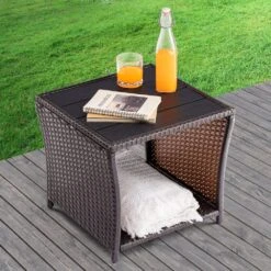 Polyrattan Beistelltisch Vedis Braun 45x45x40cm 13 Polyrattan Beistelltisch Vedis Braun 45x45x40cm -GartenMeister Verkäufe 0794a2e060dbb42084cd506933fefdef de 109509d 12 1