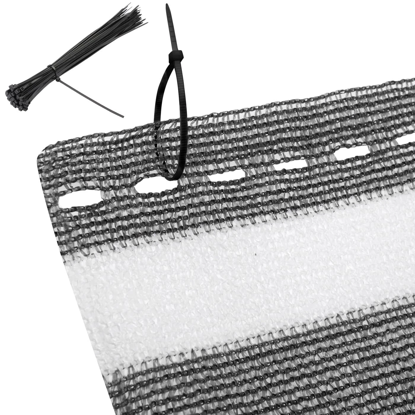 Balkonsichtschutz Grau/Weiß 1,2x10m 8 Balkonsichtschutz Grau/Weiß 1,2x10m – Bild 8