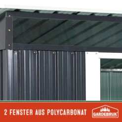 Geräteschuppen Anthrazit Metall 196x122x180cm -GartenMeister Verkäufe 08b84784f3463432951a417d7da41941 de 993483d 18 1