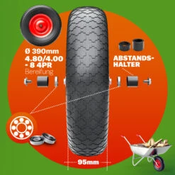 Schubkarrenrad Schwarz PU-Schaum Inkl. Achse 22 Schubkarrenrad Schwarz PU-Schaum Inkl. Achse -GartenMeister Verkäufe 0c6a78655f7068134915a27a7f88fe05 06 109115 on dts amz high de 1