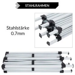 Faltpavillon Blau 3x6m UV-Schutz 50+ 12 Faltpavillon Blau 3x6m UV-Schutz 50+ -GartenMeister Verkäufe 0ce0542db9cdcfe071ae0dbc5fdff2fd de 107100d 5