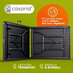 Klapptisch Anthrazit Kunststoff 183x75x73cm -GartenMeister Verkäufe 0d7b42b969929eed73fa29ce9059ef58 33