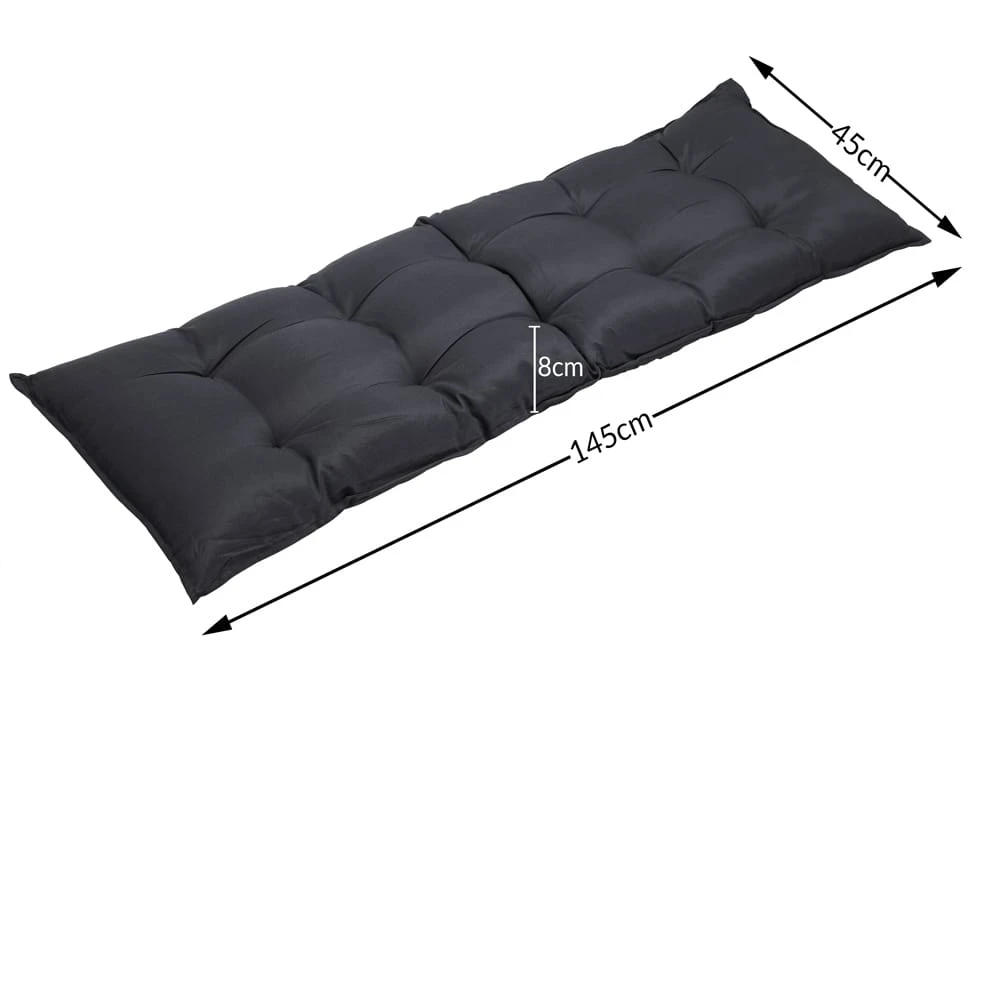 Bankauflage Anthrazit 145x45x8cm 7 Bankauflage Anthrazit 145x45x8cm – Bild 7