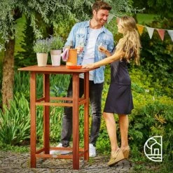 Stehtisch Akazienholz 75x75x110cm -GartenMeister Verkäufe 0ebfe2136b4f6865123d5c7e6a582ba5 02 103757 on amb web low de 1