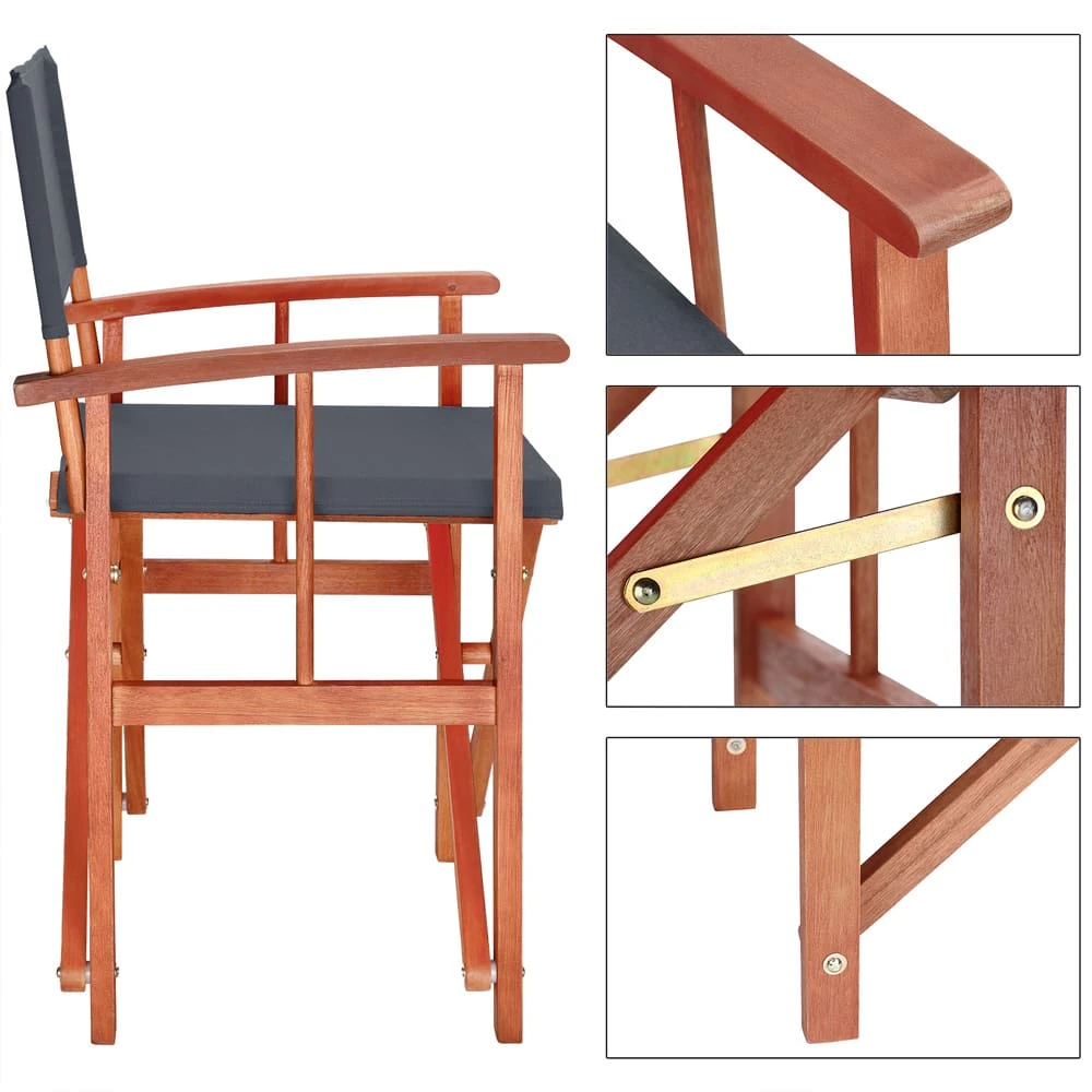 Regiestuhl Cannes Anthrazit Eukalyptus FSC®-zertifiziert 3 Regiestuhl Cannes Anthrazit Eukalyptus FSC®-zertifiziert – Bild 3