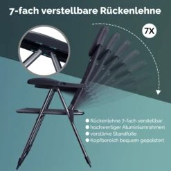 Gartenstuhl 2er-Set Anthrazit Alu Klappbar -GartenMeister Verkäufe 107e76d45f5946f4bfaa2dc723f0ff75 03 109581 on dts amz high de 1