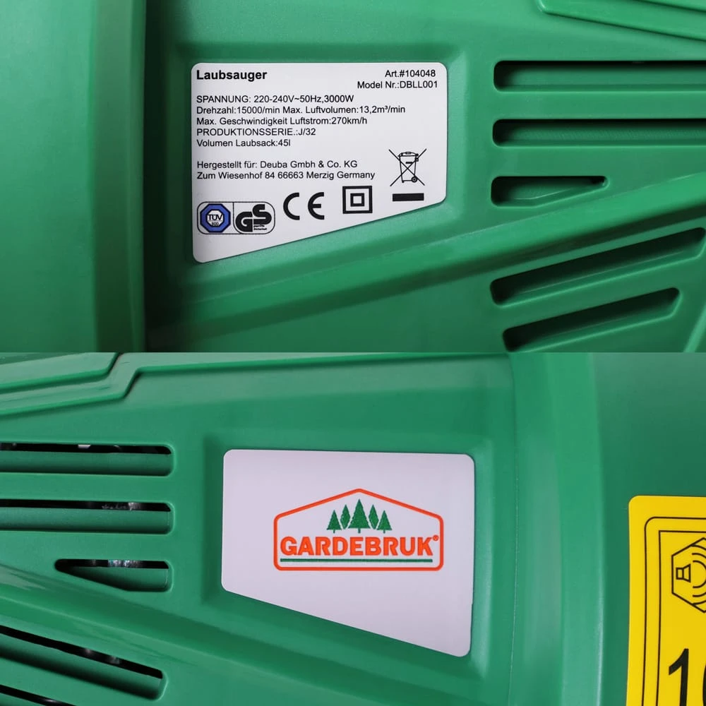 Elektrischer Laubsauger 3in1 TÜV Süd GS 5 Elektrischer Laubsauger 3in1 TÜV Süd GS – Bild 5