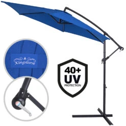 Ampelschirm Blau Alu Ø330cm UV-Schutz 50+ -GartenMeister Verkäufe 108de01774b095fa9908d88ae58f1b9a de 104084g 3