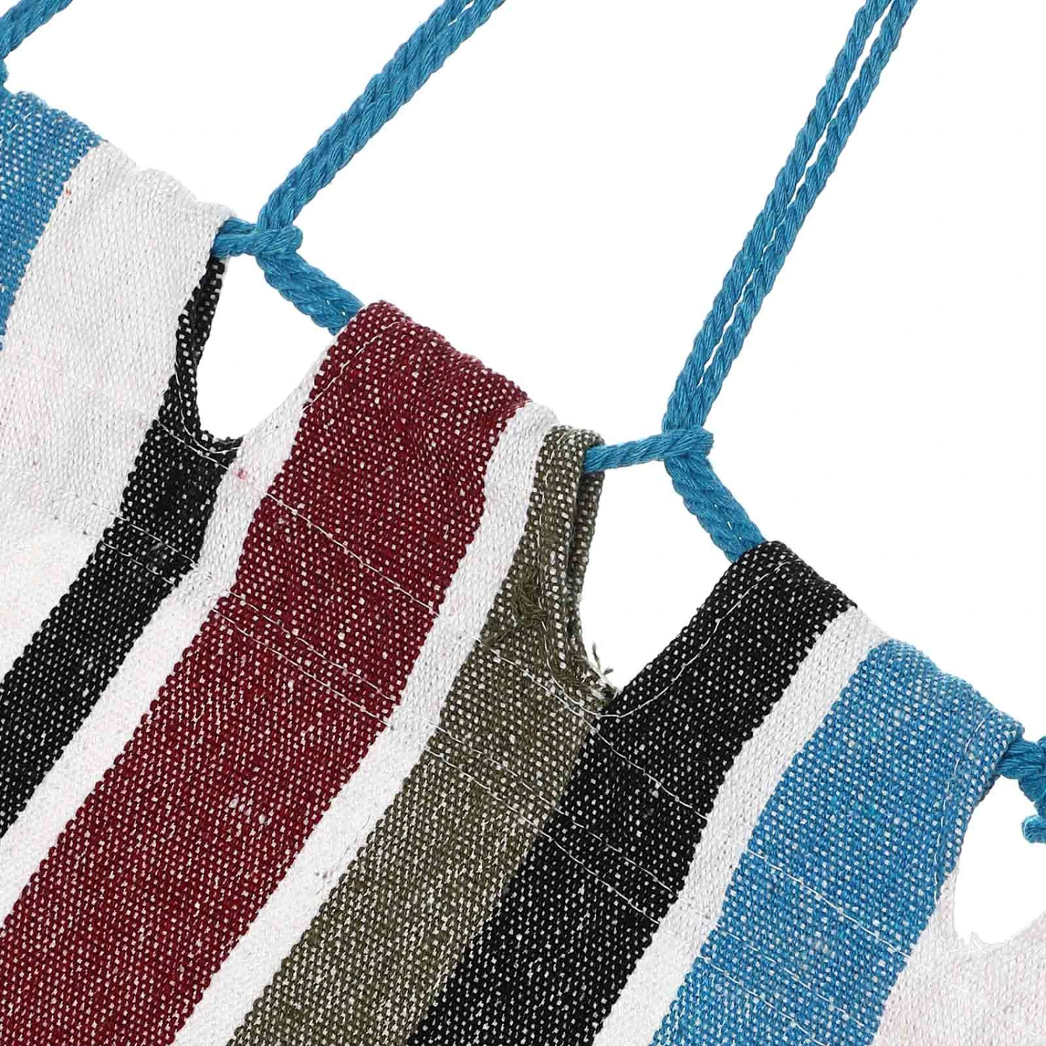 Hängematte Blau 210x150cm Mit Fransen 2 Hängematte Blau 210x150cm Mit Fransen – Bild 2