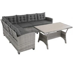 Polyrattan Ecklounge Lissabon Grau/Anthrazit Inkl. Kissen -GartenMeister Verkäufe 15117631958099efeb7a596d23a9b65e de 994645d 2 1 1