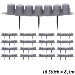 Beeteinfassung 2er-Set Grau 8,1m 6 Beeteinfassung 2er-Set Grau 8,1m -GartenMeister Verkäufe 1654dfa9bdb9b819f376ebdeb17497c2 a de 993004g 1
