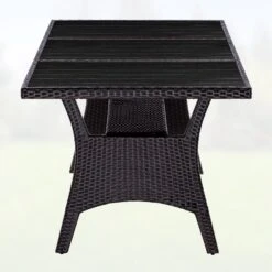 Polyrattan Gartentisch Takeo Braun 190x90x75cm WPC -GartenMeister Verkäufe 17a78e1b45fdcf78468b7f014ef19de9 de 995689d 21 1