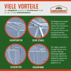 Alu Beistellgewächshaus 190x122x202cm Mit Fundament -GartenMeister Verkäufe 1966b54aea8f60d7f7d940b57f045acb 05 991464 on dts amz high de 1