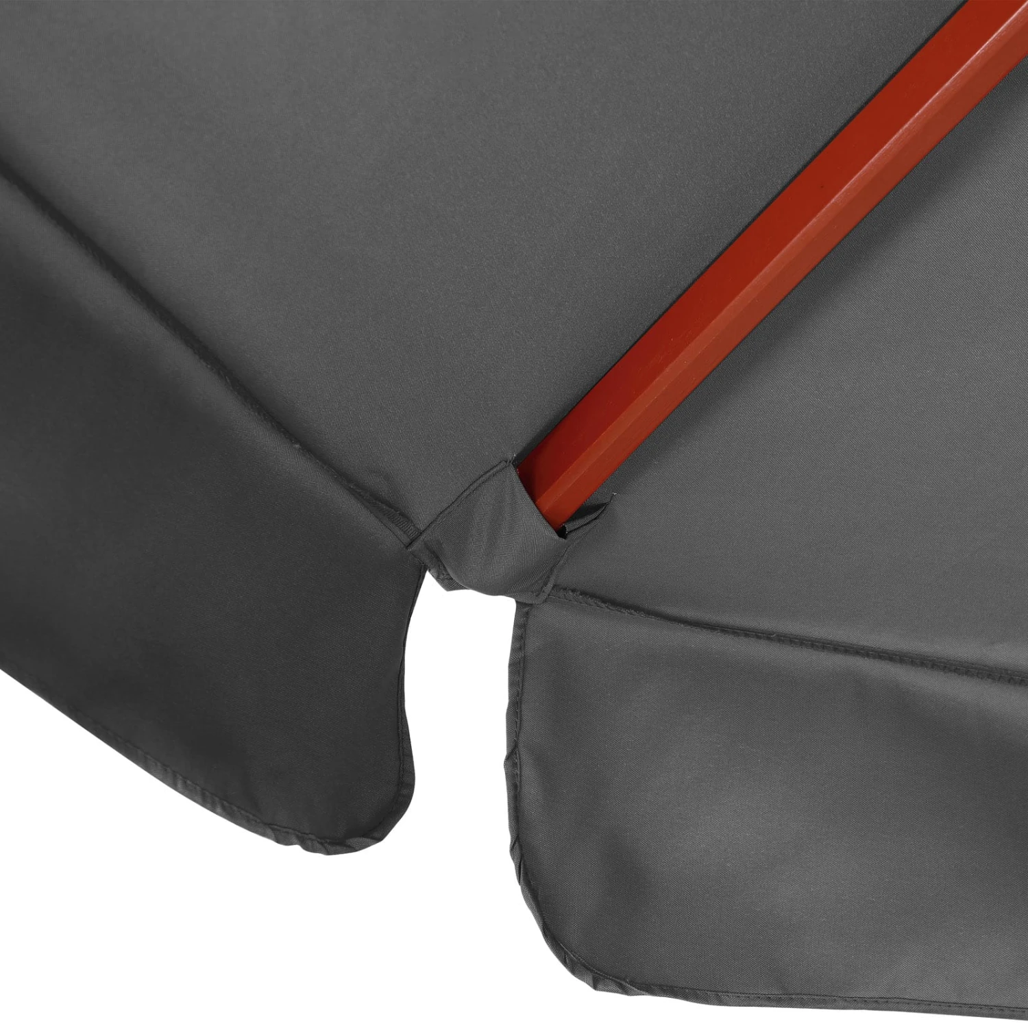 Sonnenschirm Anthrazit Holz Ø330cm UV-Schutz 50+ 6 Sonnenschirm Anthrazit Holz Ø330cm UV-Schutz 50+ – Bild 6