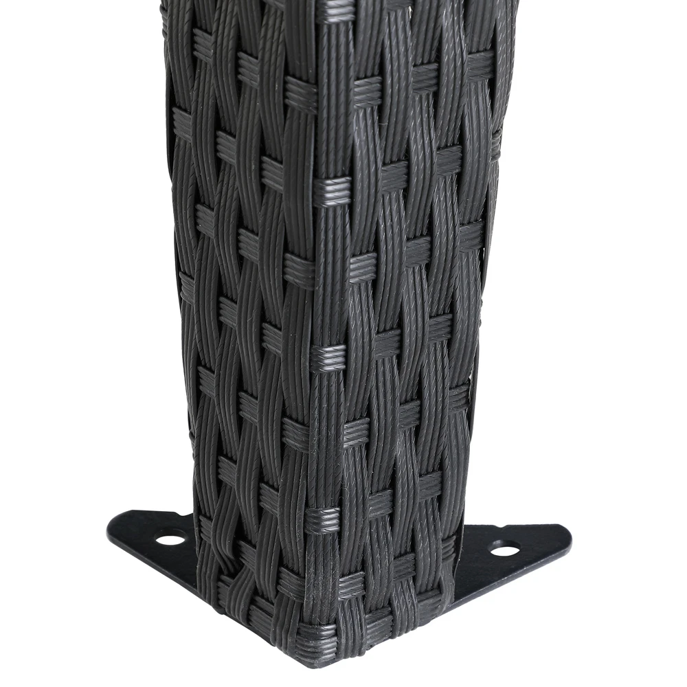 Polyrattan Pavillon Anthrazit 3x4m 10 Polyrattan Pavillon Anthrazit 3x4m – Bild 10