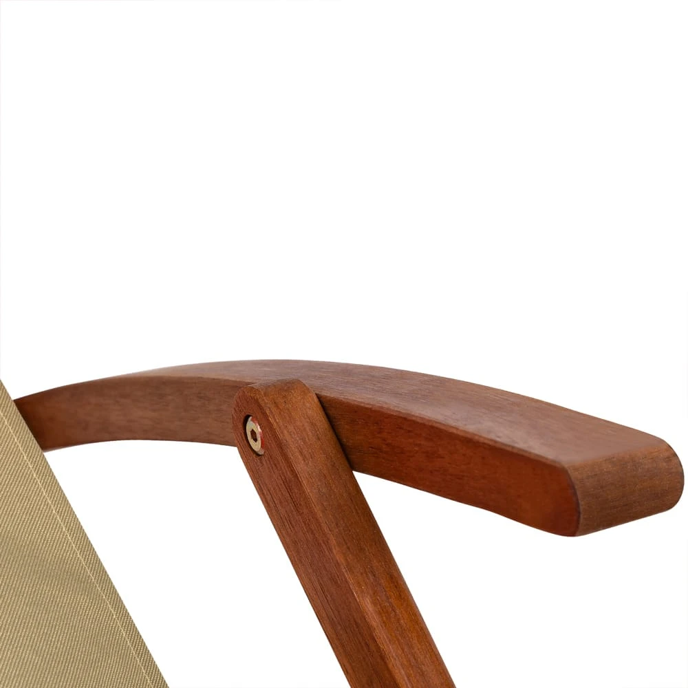 Sonnenliege Creme Akazienholz 94x60x94cm 8 Sonnenliege Creme Akazienholz 94x60x94cm – Bild 8