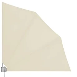 Balkonfächer 2er-Set Beige 140x140cm Klappbar