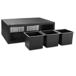 Polyrattan Blumentopf Schwarz 83x30,5x60cm -GartenMeister Verkäufe 1f45a3d78fcff31f96c6d32911be1c45 de 106639d 2