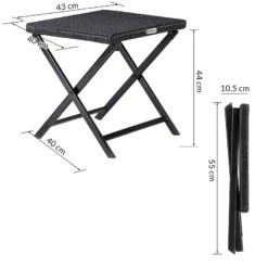 Polyrattan Klapphocker Rom 3in1 Schwarz -GartenMeister Verkäufe 1fc8ceb92799bcfc466f7229de06774d de 108666d 7 1 3 1