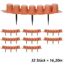 Beeteinfassung 4er-Set Terrakotta 16,2m -GartenMeister Verkäufe 20f9f74ce24e0ad4c4e4fa27c64ef56a a de 994475g 1