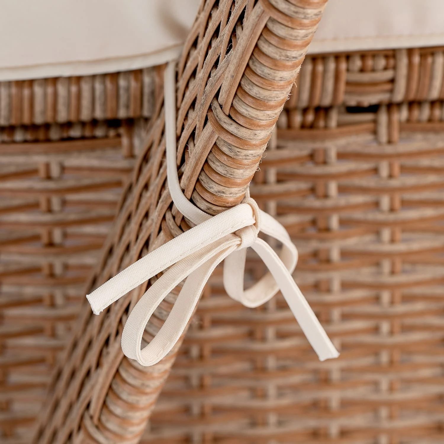 Polyrattan Sonnenliege Creme/Creme 193x90x43cm 4 Polyrattan Sonnenliege Creme/Creme 193x90x43cm – Bild 4