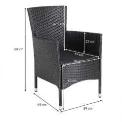 Polyrattan Garten-Sitzgruppe Mailand 7-tlg. Schwarz/Creme -GartenMeister Verkäufe 238c3754352a5df8e5677a325b64d947 de 109139d 3 1