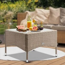 Polyrattan Beistelltisch Grau-Beige 58x58x42cm 13 Polyrattan Beistelltisch Grau-Beige 58x58x42cm -GartenMeister Verkäufe 2392f5c939f46b2122de631f40e5f3a6 de 108637d 5 1