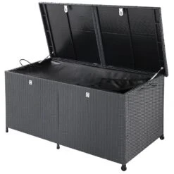 Polyrattan-Auflagenbox Schwarz 150x77x73cm Mit Rollen 29 Polyrattan-Auflagenbox Schwarz 150x77x73cm Mit Rollen -GartenMeister Verkäufe 245ca8be8f527043b6a33446f0d8ab76 de 108343d 3