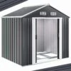 Geräteschuppen Anthrazit Metall 257x205x177,5cm