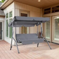 Hollywoodschaukel Anthrazit Mit Sonnendach -GartenMeister Verkäufe 25a36b418e5e8176dac4ba8378efa510 de 107954d 10