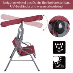 Hollywoodschaukel Rubinrot Mit Sonnendach 16 Hollywoodschaukel Rubinrot Mit Sonnendach -GartenMeister Verkäufe 25f829ee4d779ba818610905c3bef18a de 107951d 5