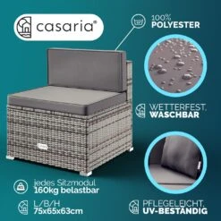 Polyrattan Ecklounge Grau/Anthrazit Dicke Rückenpolster -GartenMeister Verkäufe 299b1686c3bae53de7d71b7c3c100de6 05 996222 on dts web low de