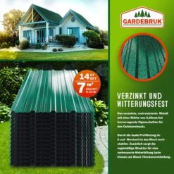 Trapezblech 14er-Set Grün 110x46cm -GartenMeister Verkäufe 29f339ea6a833c7fb3407edc1b29237f 02 109613 on amb amz high de 1