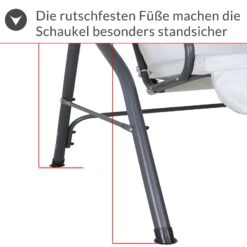 Hollywoodschaukel Hellgrau Mit Sonnendach -GartenMeister Verkäufe 2a8323be50481c57d66cd611aa8e6a2f de 107952d 8