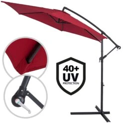Ampelschirm Rot Alu Ø300cm UV-Schutz 50+ + Abdeckung -GartenMeister Verkäufe 2acf8e446237cff5ba18f5e0251ecc2d de 104079g 1
