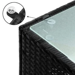 Polyrattan Beistelltisch Schwarz 58x58x42cm -GartenMeister Verkäufe 2e96c74432d823b79426bced6782c9c8 de 102762d 9 1 1