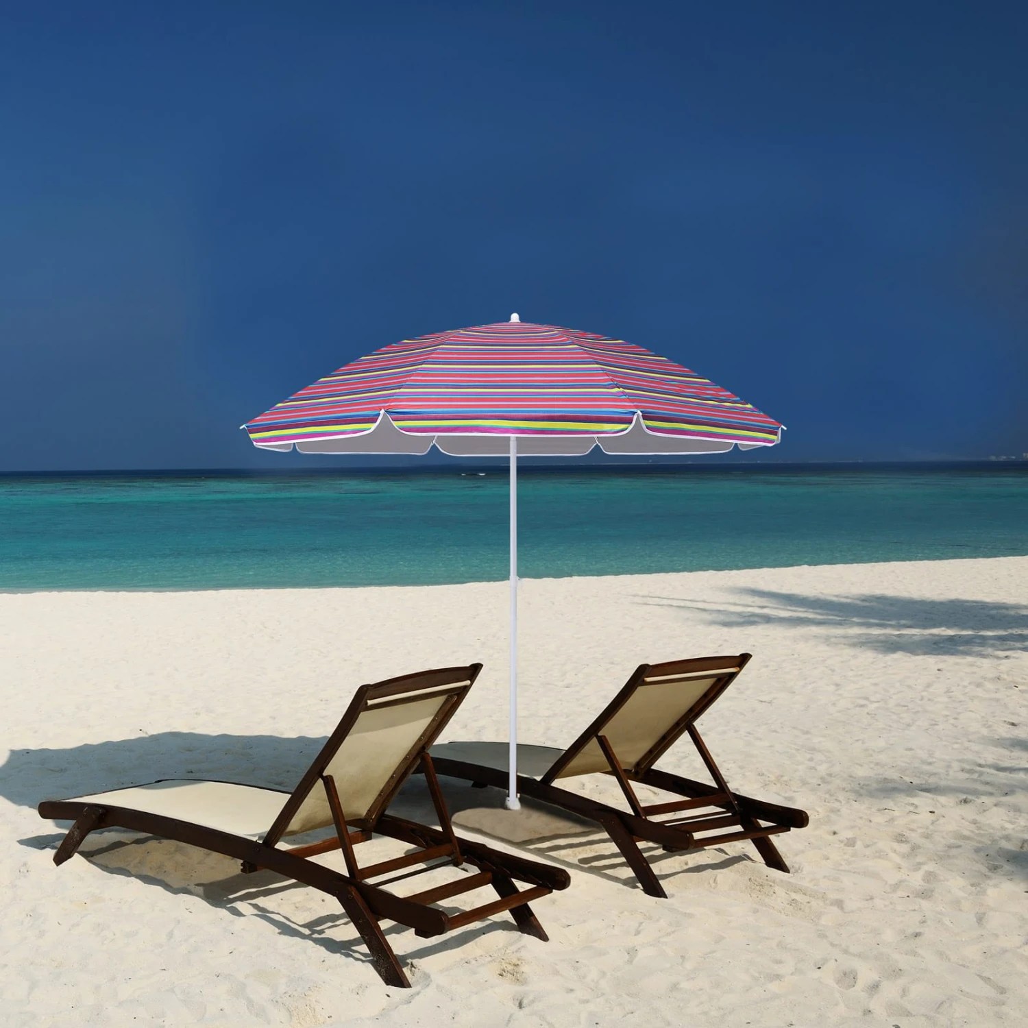 Sonnenschirm Crete Bunt 200cm Neigefunktion 5 Sonnenschirm Crete Bunt 200cm Neigefunktion – Bild 5