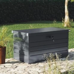 Abschließbare Auflagenbox Anthrazit 360L Metall -GartenMeister Verkäufe 31f6295d0de462bdc43eac6933878d83 de 108138d 12