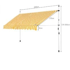 Klemmmarkise Gelb/Weiß 350cm 15 Klemmmarkise Gelb/Weiß 350cm -GartenMeister Verkäufe 3282acc282bdd595c967c84f127571e6 de 108292d 6 1