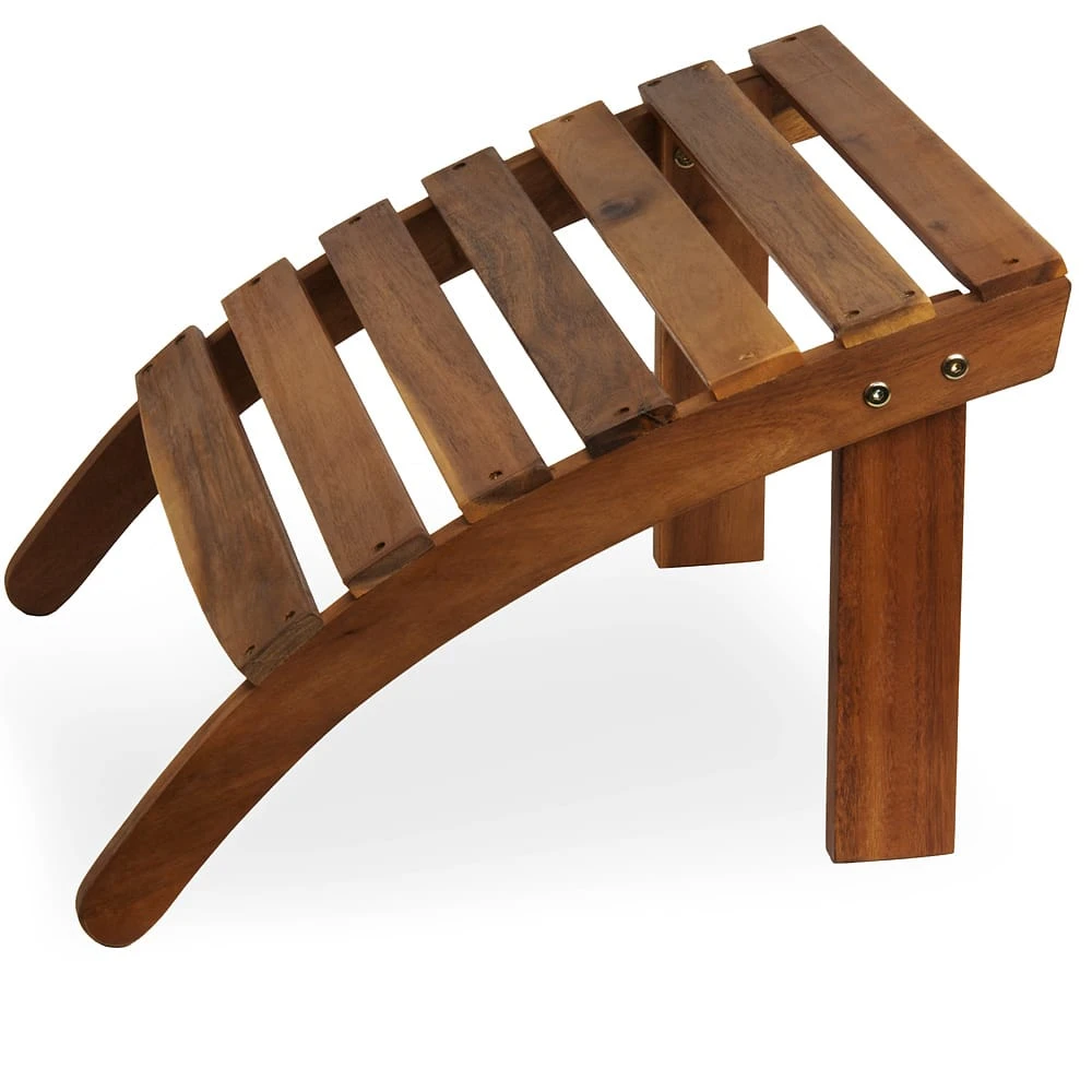 Liegestuhl Adirondack 2er-Set Akazienholz + Fußstützen 6 Liegestuhl Adirondack 2er-Set Akazienholz + Fußstützen – Bild 6