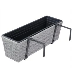 Polyrattan Blumenkasten 2er-Set Grau -GartenMeister Verkäufe 346535f56a16a9fe1cf4a1c9334b0886 de 108646d 2