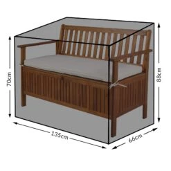 Abdeckung 2-Sitzer Gartenbank Grün 135x66x88/70cm -GartenMeister Verkäufe 34f107ec0e85afea118d4fbd83a6e755 de 108866d 1 3